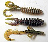 Click image for larger version.&nbsp;

Name:	ribbed flat lures modified with claw and brush hog tails.JPG&nbsp;
Views:	464&nbsp;
Size:	57.3 KB&nbsp;
ID:	17410